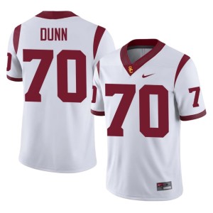 Official Aaron Dunn #70 Men Southern California Trojans White Jerseys 866988-991