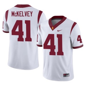 Embroidery Cian McKelvey SC White #41 Men Jersey 144728-369