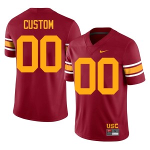 Alumni Alternate #00 Cardinal Men's Custom Southern California Trojans Jerseys 946586-614