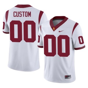 College Men Custom White #00 Southern California Trojans Jersey 952896-931