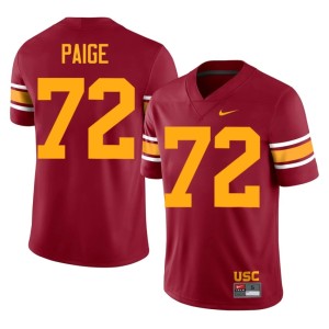NCAA Trojans Cardinal #72 Alternate Mens Elijah Paige Jersey 511056-774