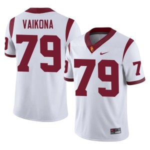 College Southern California White Elijah Vaikona Men #79 Jerseys 272339-427