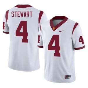 Stitched #4 Jahkeem Stewart SC White Men's Jersey 668661-912
