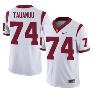 2026-27 The USC Trojan Family Men #74 Justin Tauanuu White Jerseys 318162-525