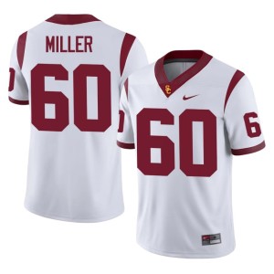 University #60 Trojans White Kaylon Miller Mens Jerseys 297957-701