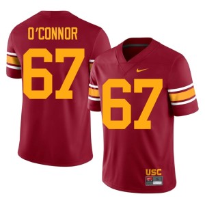 Stitched #67 Alternate Trojans Mens Cardinal Kilian O'Connor Jerseys 879633-742