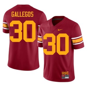 Replica Marquis Gallegos #30 Men's Cardinal Alternate SC Jerseys 783420-918
