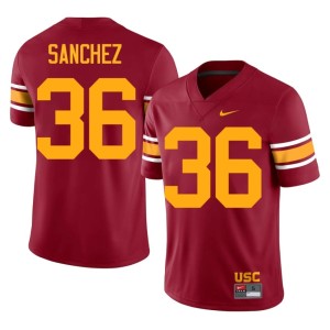 Football Cardinal Alternate Men SC #36 Rey Sanchez Jersey 525325-470