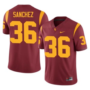 Player #36 Men Rey Sanchez Cardinal Southern California Jerseys 237953-325