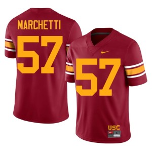 High School #57 Cardinal Roman Marchetti Men's Alternate SC Jerseys 312653-141
