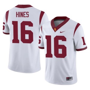 University Men's Tanook Hines University of Southern California #16 White Jerseys 192659-315