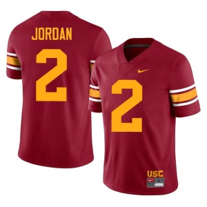 High School University of Southern California #2 Men Cardinal Waymond Jordan Alternate Jersey 110011-969