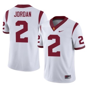 Football Men's White Waymond Jordan Trojans #2 Jerseys 872059-732