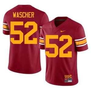 Embroidery #52 Alternate Cardinal Willi Wascher Southern California Men Jersey 548520-689