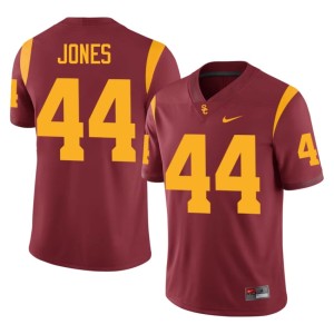 Stitched Braeden Jones Men's USC Cardinal #44 Jersey 635130-925