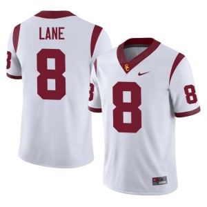 Player Mens USC White #8 Ja'Kobi Lane Jersey 752312-367