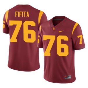 Replica Men #76 Cardinal USC John Fifita Jersey 776460-942