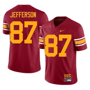 Alumni Cardinal The USC Trojan Family Josiah Jefferson Men #87 Alternate Jerseys 284117-344