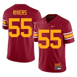 2026 Alternate Cardinal #55 Mens USC Keith Rivers Jerseys 639812-832