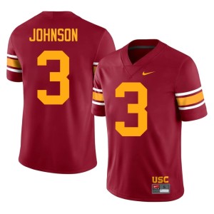 2026-27 Keyshawn Johnson #3 Mens Cardinal Alternate Trojans Jerseys 131136-154