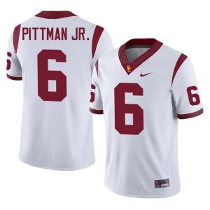 College Michael Pittman Jr. White The USC Trojan Family Men #6 Jersey 977911-505