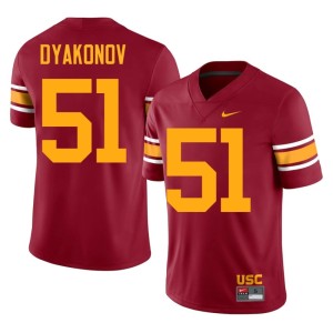 High School University of Southern California #51 Alternate Vlad Dyakonov Men's Cardinal Jersey 210043-848