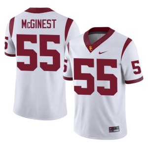 NCAA Willie McGinest White #55 Trojans Mens Jersey 640044-672