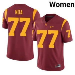 Embroidery Alani Noa Cardinal #77 Womens University of Southern California Jersey 845367-958