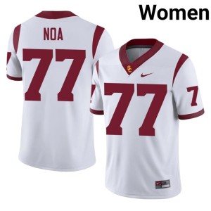 NCAA Alani Noa White USC Trojans Womens #77 Jersey 184376-876