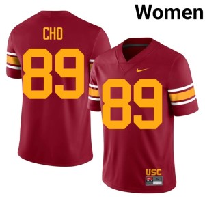 College Cardinal Southern California Alternate Brendan Cho Women #89 Jerseys 806242-274