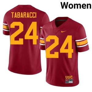 Alumni Carson Tabaracci Cardinal University of Southern California #24 Alternate Women's Jersey 569794-984