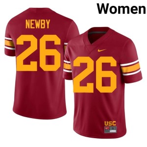 Replica #26 USC Alternate Cardinal Women's Elijah Newby Jerseys 721447-583