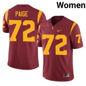 Embroidery The USC Trojan Family Women Elijah Paige #72 Cardinal Jerseys 387573-553