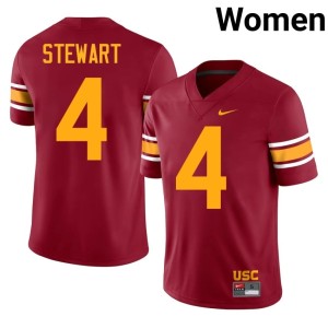 College Cardinal Jahkeem Stewart Womens Alternate Trojans #4 Jerseys 781072-833