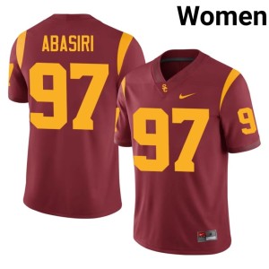 Game USC Cardinal Womens Jide Abasiri #97 Jerseys 177182-605