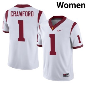 Alumni Kameryn Crawford #1 White The USC Trojan Family Women's Jersey 563812-926