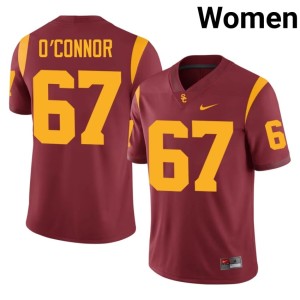 Game Kilian O'Connor Trojans Cardinal Womens #67 Jersey 668819-575