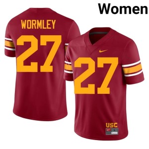 2026 #27 Alternate Cardinal Riley Wormley SC Women Jerseys 626961-597