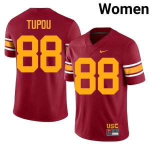 Game Southern California Taniela Tupou Cardinal Womens Alternate #88 Jersey 867771-926