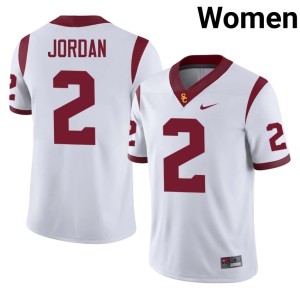 Game Waymond Jordan Women's #2 The USC Trojan Family White Jersey 495737-488