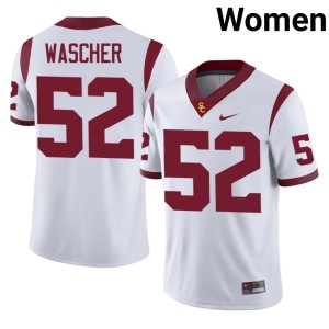 NCAA White Willi Wascher #52 Womens Southern California Jersey 412866-115