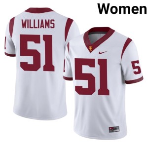 University White Womens Southern California Andrew Williams #51 Jerseys 223039-773