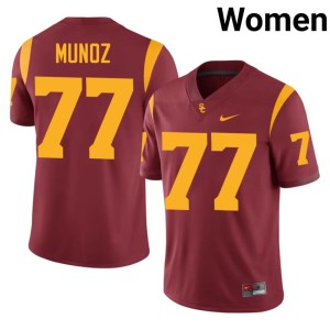 Football Women Cardinal Anthony Munoz SC #77 Jerseys 793890-979