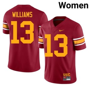 Limited Cardinal USC Trojans Womens Alternate Caleb Williams #13 Jersey 920411-155