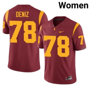 Game The USC Trojan Family Women Chase Deniz Cardinal #78 Jerseys 250135-169