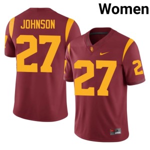 2026-27 University of Southern California Chasen Johnson Cardinal Women #27 Jerseys 920767-421
