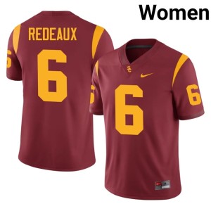 2026 Deshonne Redeaux Women Cardinal #6 University of Southern California Jersey 446843-680