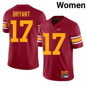 Embroidery Southern California #17 Alternate Deven Bryant Women's Cardinal Jersey 136298-536