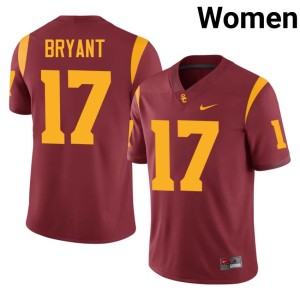 Football Womens Deven Bryant #17 Cardinal USC Trojans Jerseys 838828-677