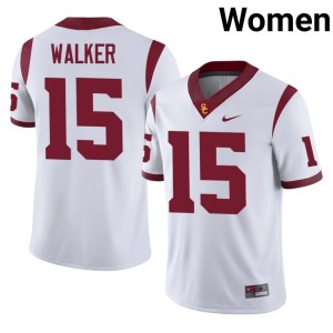 University Womens University of Southern California Jadyn Walker #15 White Jerseys 327238-295